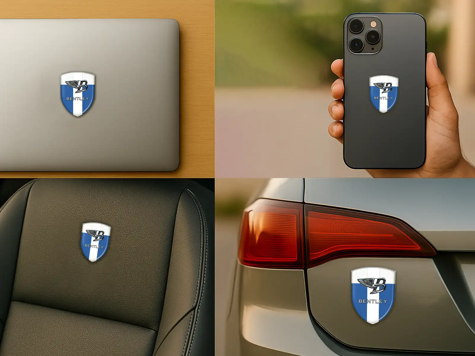 Bentley Logo Silicona Auto Máximo Resistente Elegante Pro